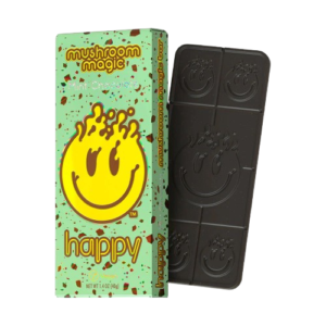 Vegan Mint Chocolate Happy Mushroom Bars
